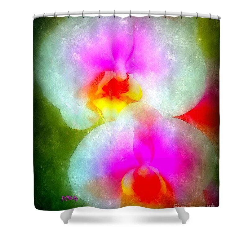 Orchid Shower Curtain featuring the photograph Orchid Art-1 by Patrick Witz
