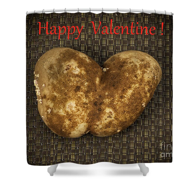 Potato Shower Curtain featuring the photograph Organic Valentine by Les Palenik