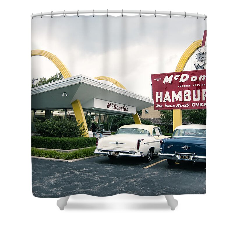 Mcdonald's Shower Curtain featuring the photograph Original McDonald's by Patty Colabuono