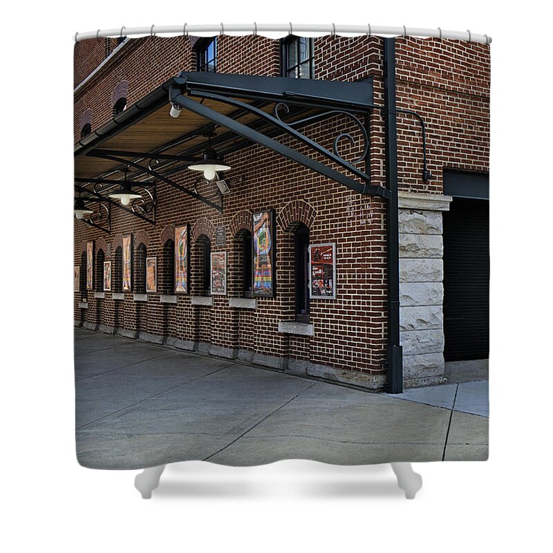 Baltimore Shower Curtain featuring the photograph Oriole Park Box Office by Susan Candelario