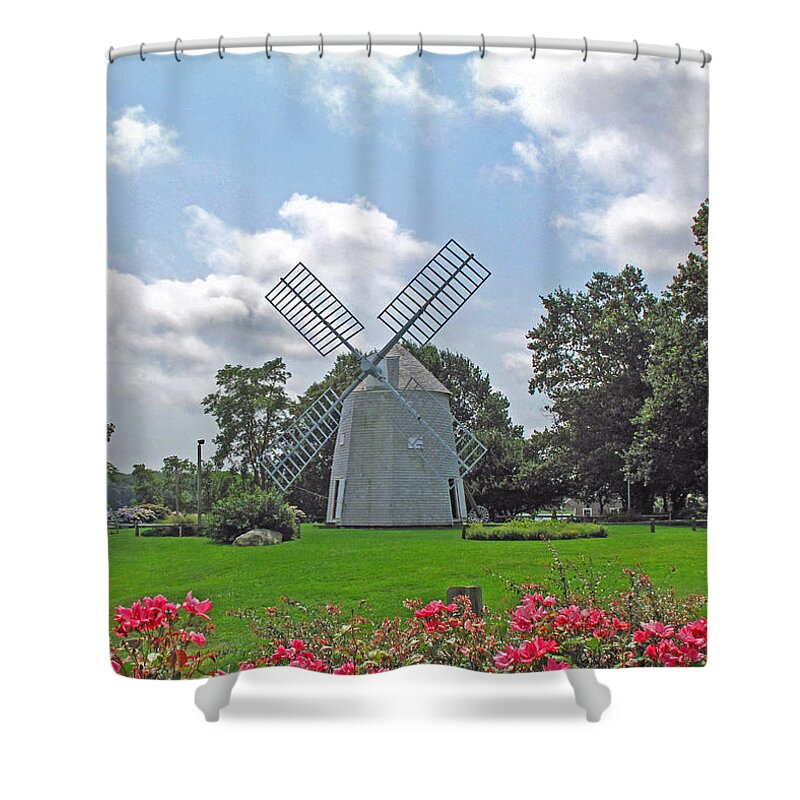 Windmill Shower Curtain featuring the photograph Orleans Windmill by Barbara McDevitt