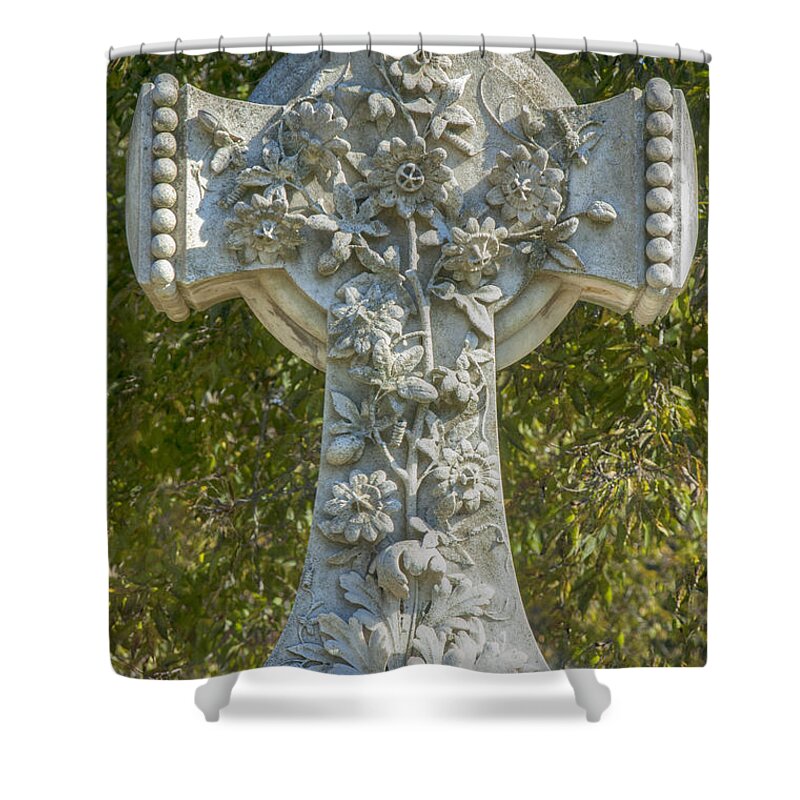 Cross Shower Curtain featuring the photograph Ornate Cross by Dale Powell