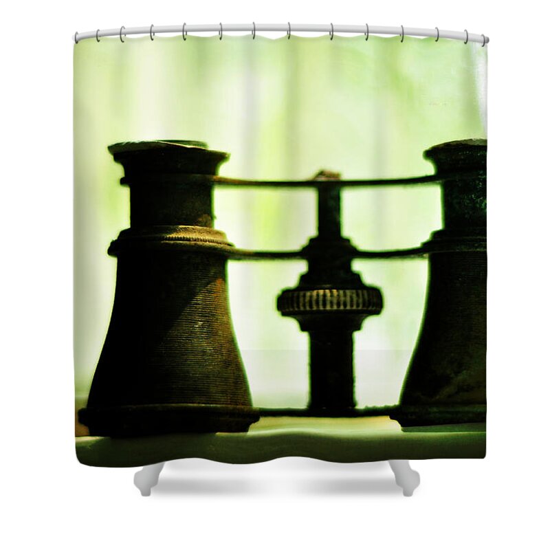 Antique Shower Curtain featuring the photograph Out of Sight by Rebecca Sherman