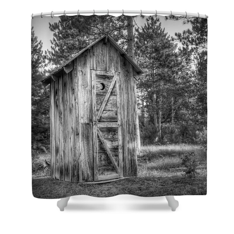 Outhouse Shower Curtain featuring the photograph Outdoor Plumbing by Scott Norris