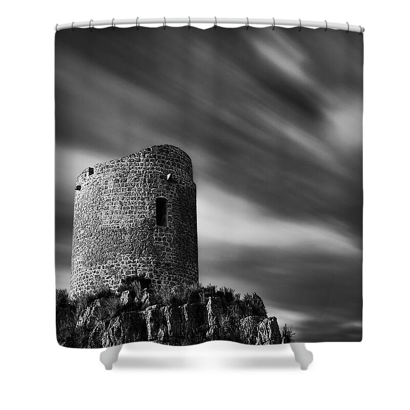 Outpost Shower Curtain featuring the photograph Outpost by Ian Good