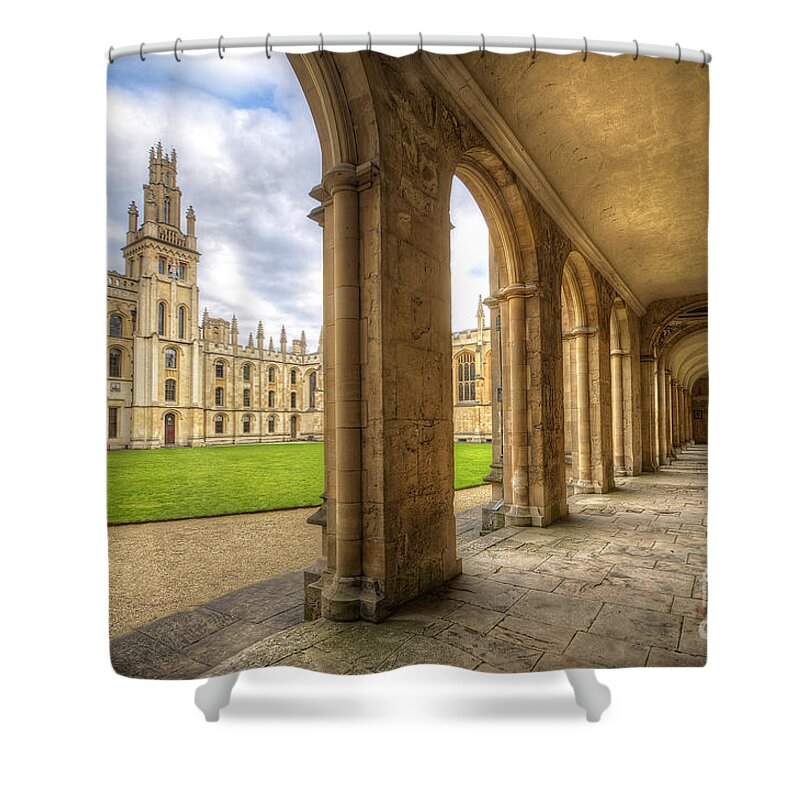 Oxford Shower Curtain featuring the photograph Oxford University - All Souls College 2.0 by Yhun Suarez