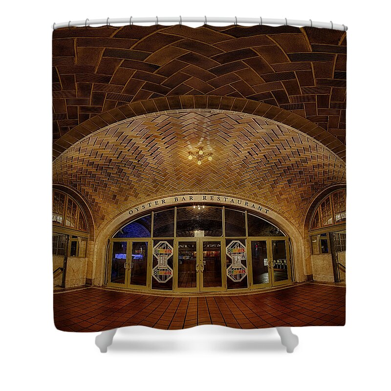Empire State Shower Curtain featuring the photograph Oyster Bar by Susan Candelario