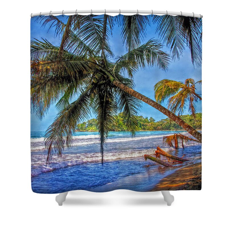 Palmen Shower Curtain featuring the photograph Palm Beach Dream by Hanny Heim