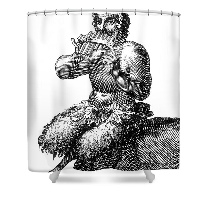 Legendary Shower Curtain featuring the photograph Greek God Pan by Photo Researchers