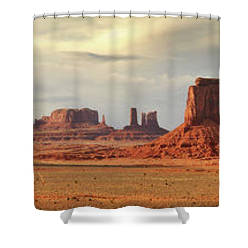 Tranquility Shower Curtain featuring the photograph Panorama Of North Window Area Of by Utah-based Photographer Ryan Houston