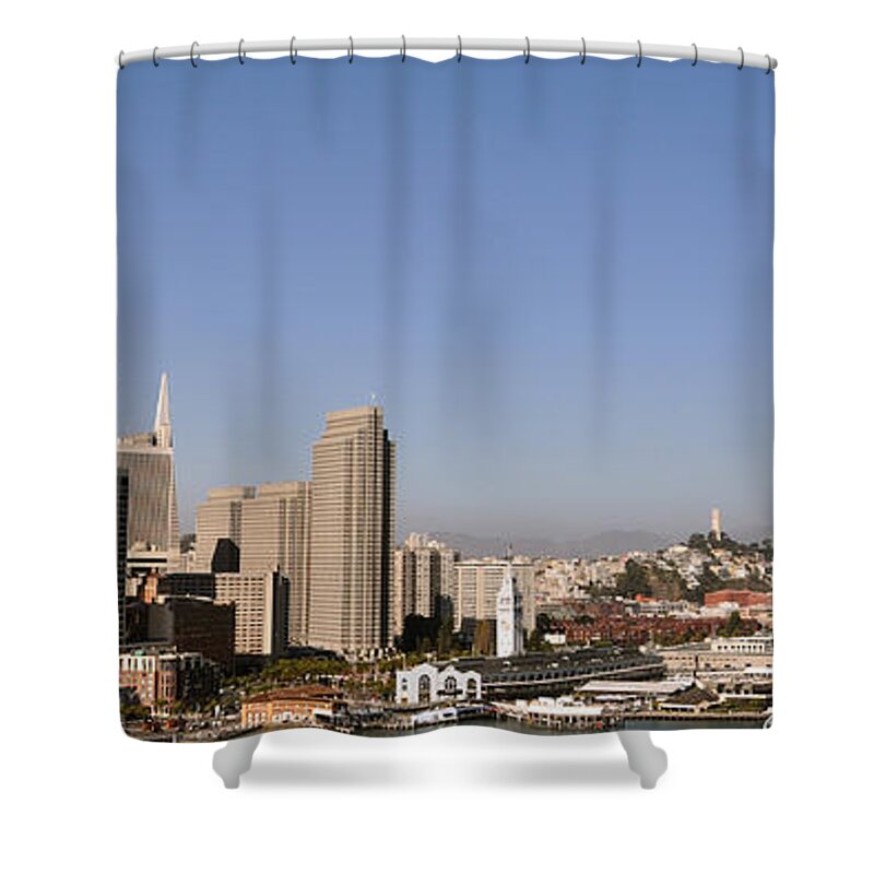 San Francisco Shower Curtain featuring the photograph Panorama of San Francisco by Debby Pueschel