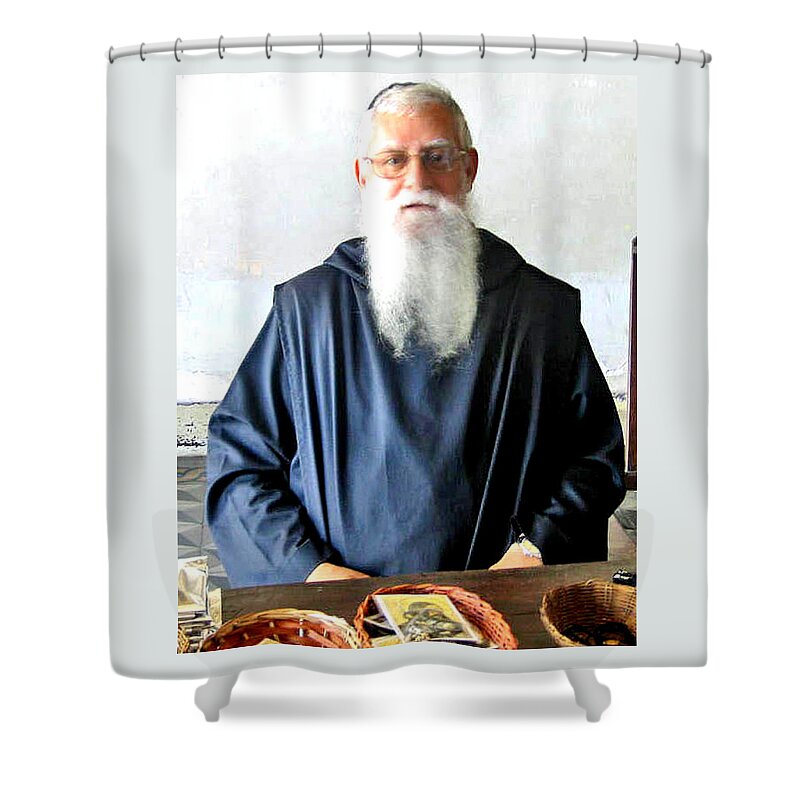  Brazil Shower Curtain featuring the photograph Pardre San Antonio Convent In Olinda Brazil by Jay Milo