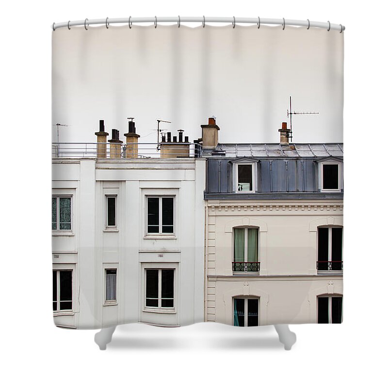 Empty Shower Curtain featuring the photograph Paris Roofline by Halbergman