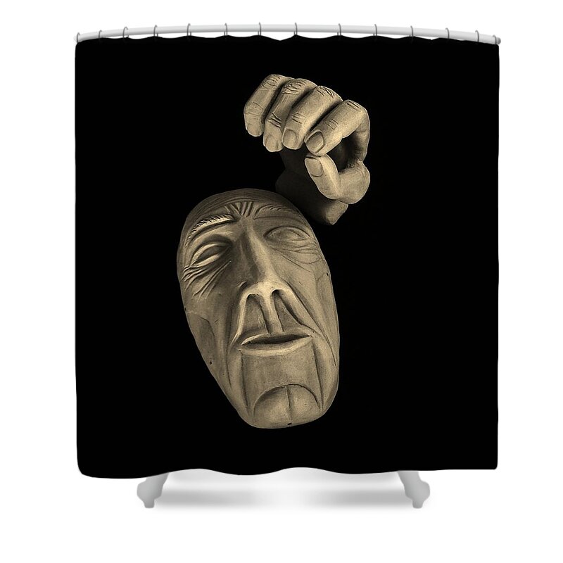 Sculpture Shower Curtain featuring the sculpture Parts of the Whole by Barbara St Jean