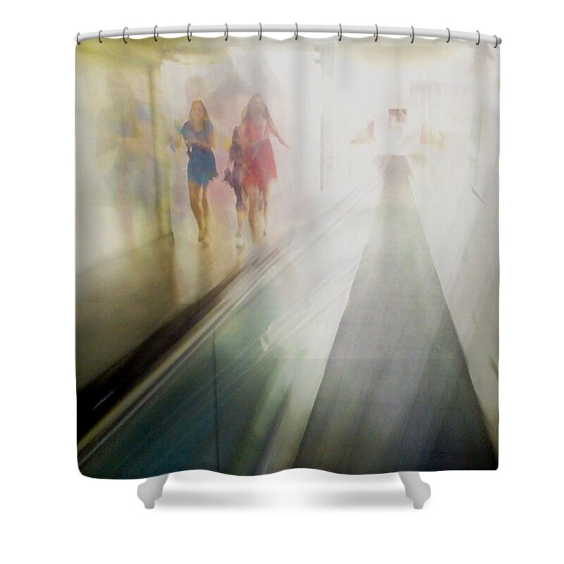 Impressionist Shower Curtain featuring the photograph Party Girls by Alex Lapidus