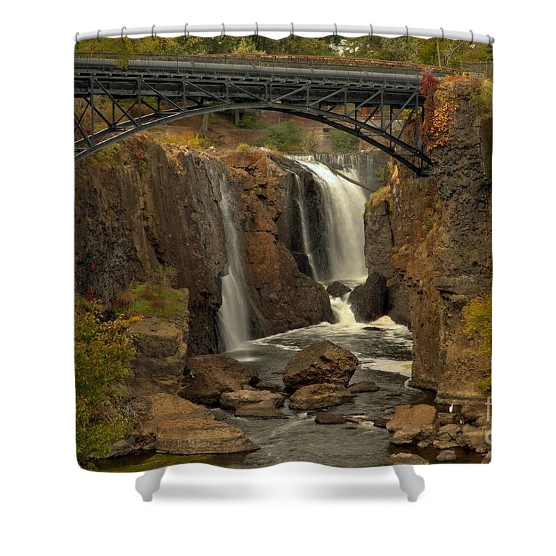 Patterson Great Falls Shower Curtain featuring the photograph Paterson Great Falls New Jersey by Adam Jewell