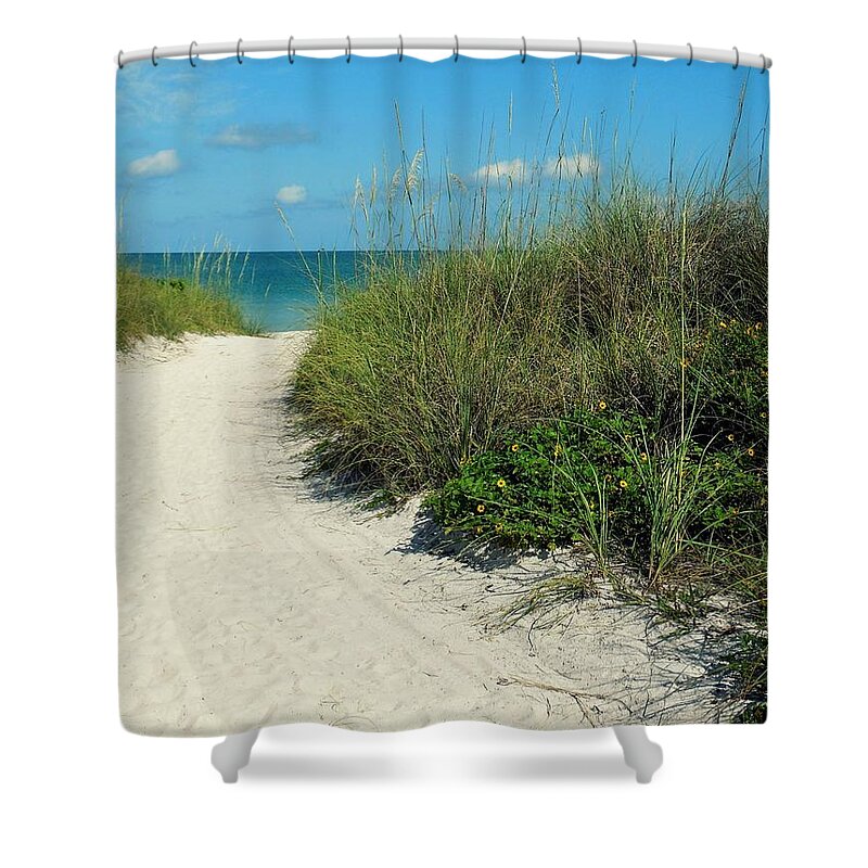Florida Shower Curtain featuring the photograph Path to Pass -a- Grille by Valerie Reeves