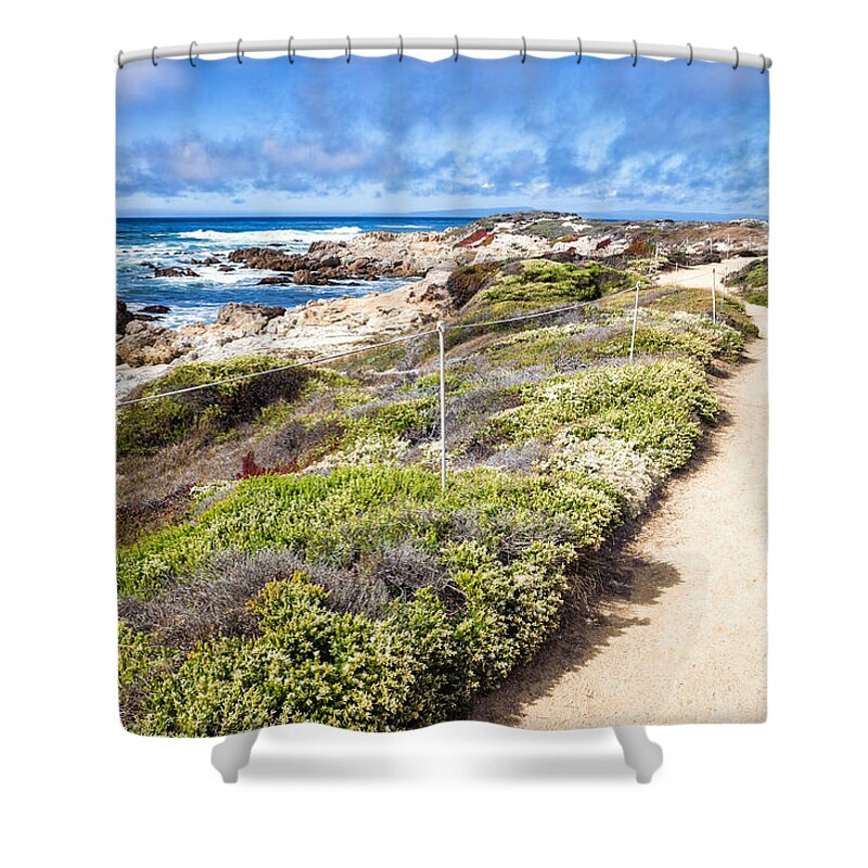 Asilomar State Beach Shower Curtain featuring the photograph Pathway At Asilomar State Beach by Priya Ghose