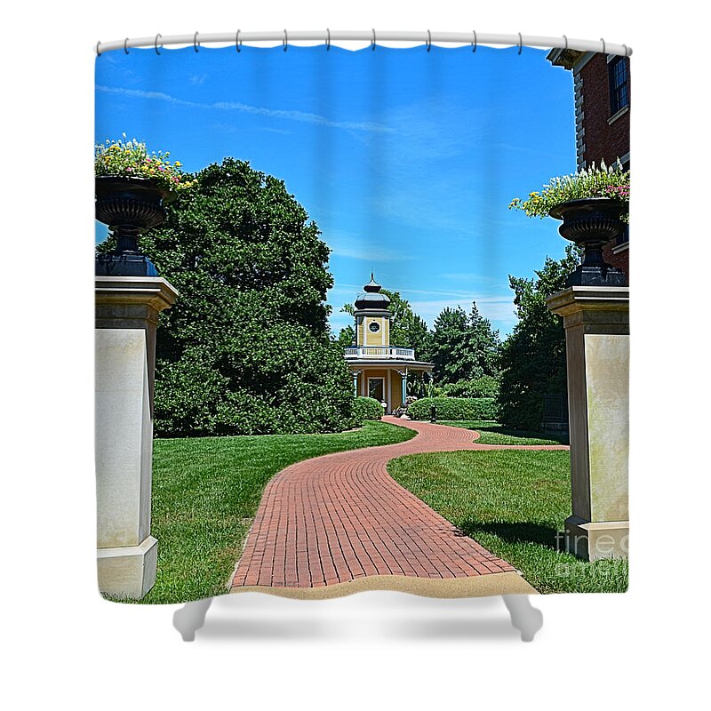 Missouri Shower Curtain featuring the photograph Pathway to the Observatory by Luther Fine Art