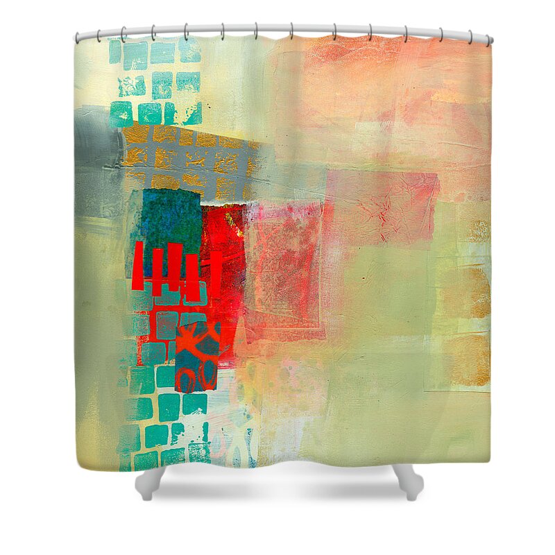 Abstract Shower Curtain featuring the painting Pattern Study #2 by Jane Davies