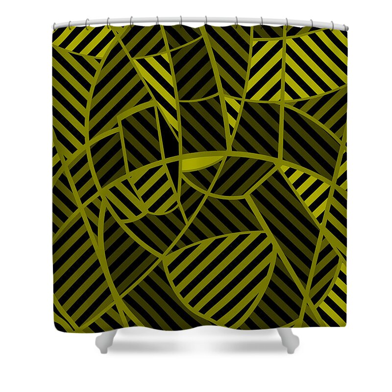 Colorful Shower Curtain featuring the digital art Peace 10 of 12 by Randall J Henrie