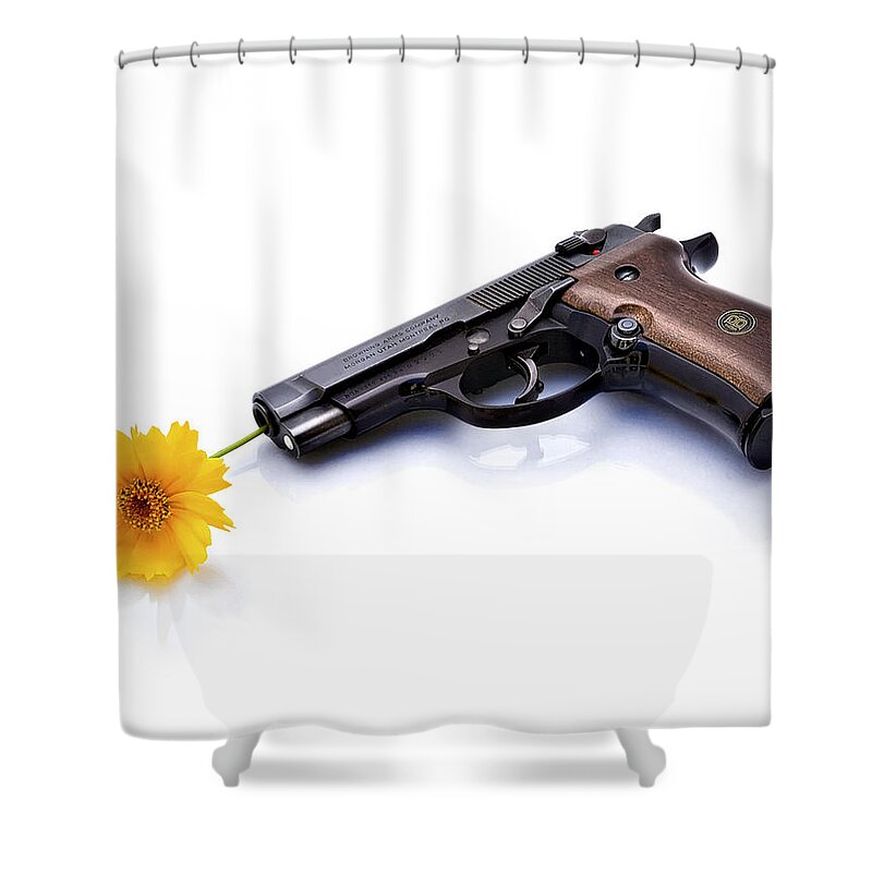 Endre Shower Curtain featuring the photograph Peacemaker by Endre Balogh
