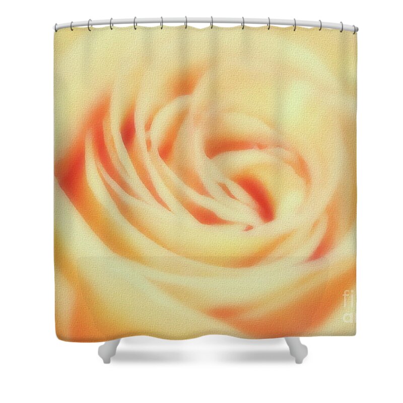 Floral Shower Curtain featuring the photograph Peachy Keen by Andrea Kollo