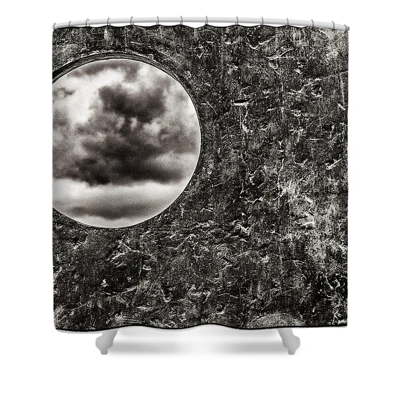 battersea Park Shower Curtain featuring the photograph Peaking Clouds by Lenny Carter