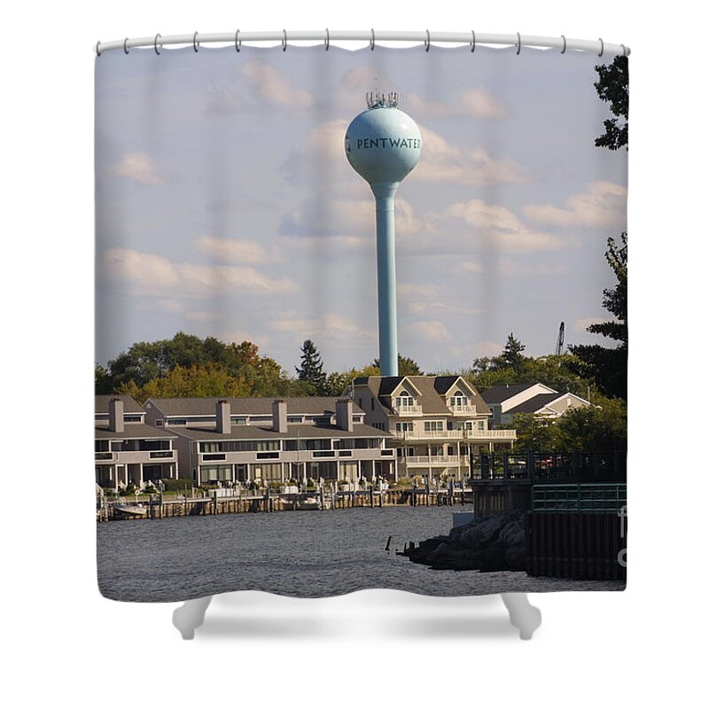 Pentwater Shower Curtain featuring the photograph Pentwater by Bill Richards