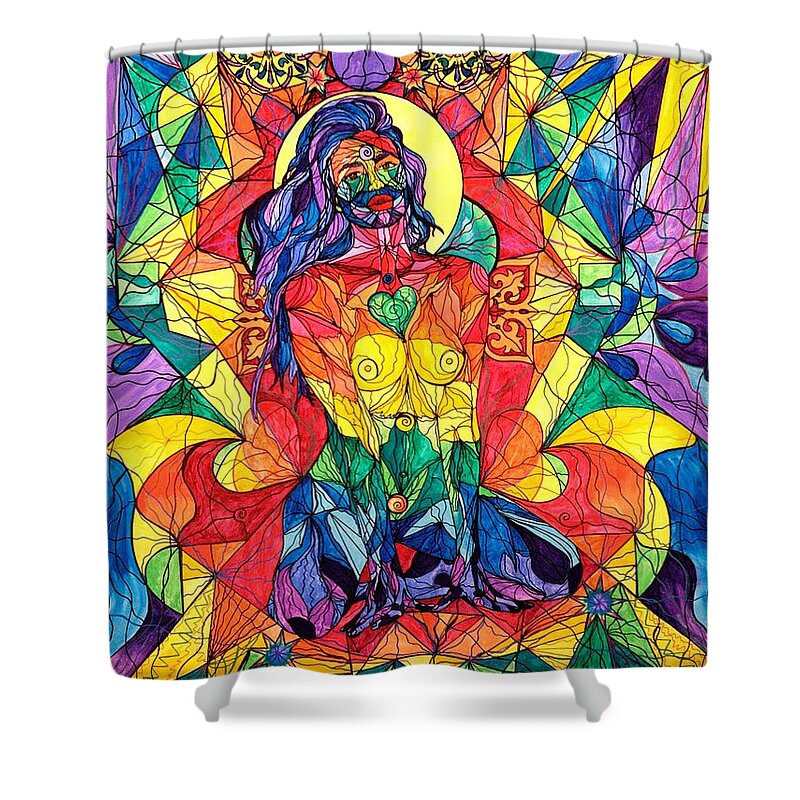 Perfect Mate Shower Curtain featuring the painting Perfect Mate by Teal Eye Print Store