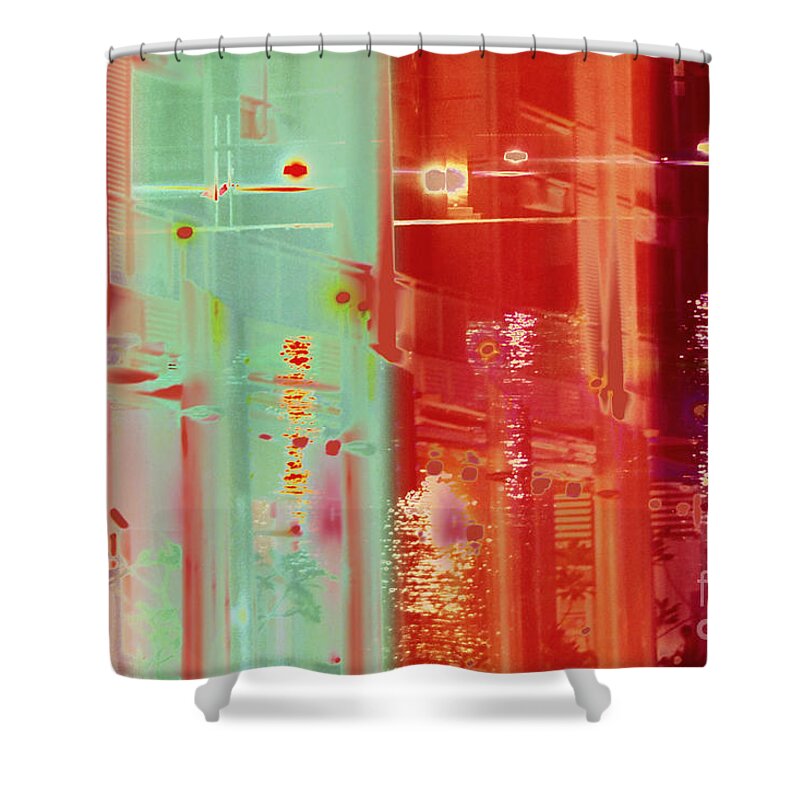 Perplexity-no2 Shower Curtain featuring the digital art Perplexity-no2 by Darla Wood