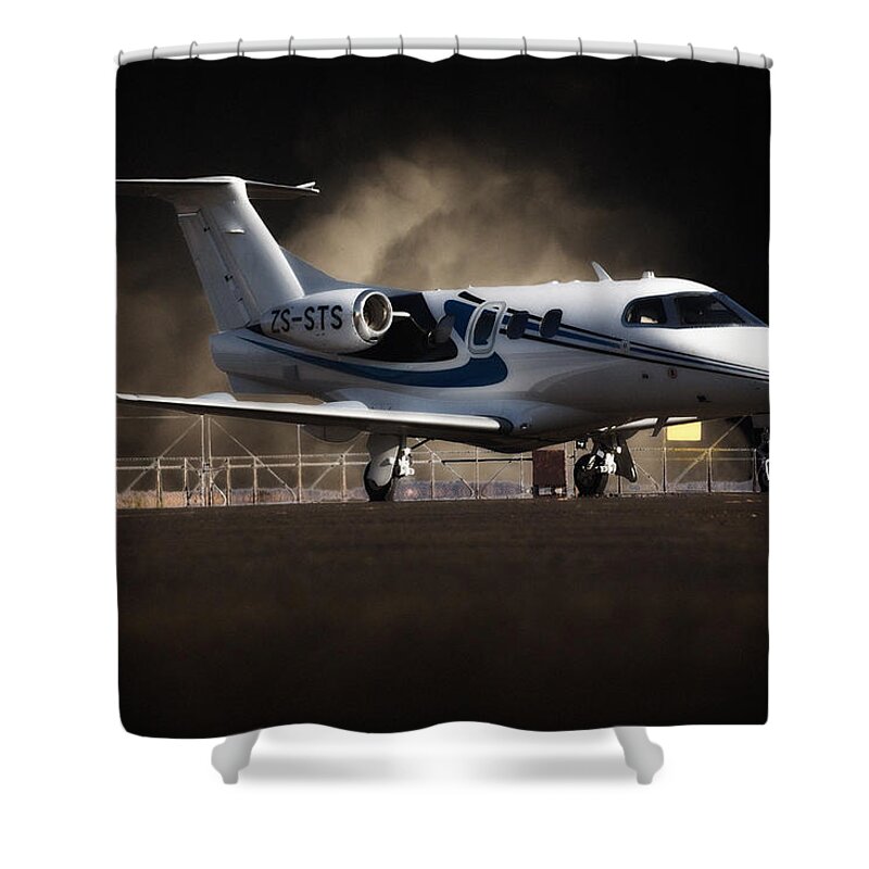 Embraer Shower Curtain featuring the photograph Phenom 100 by Paul Job