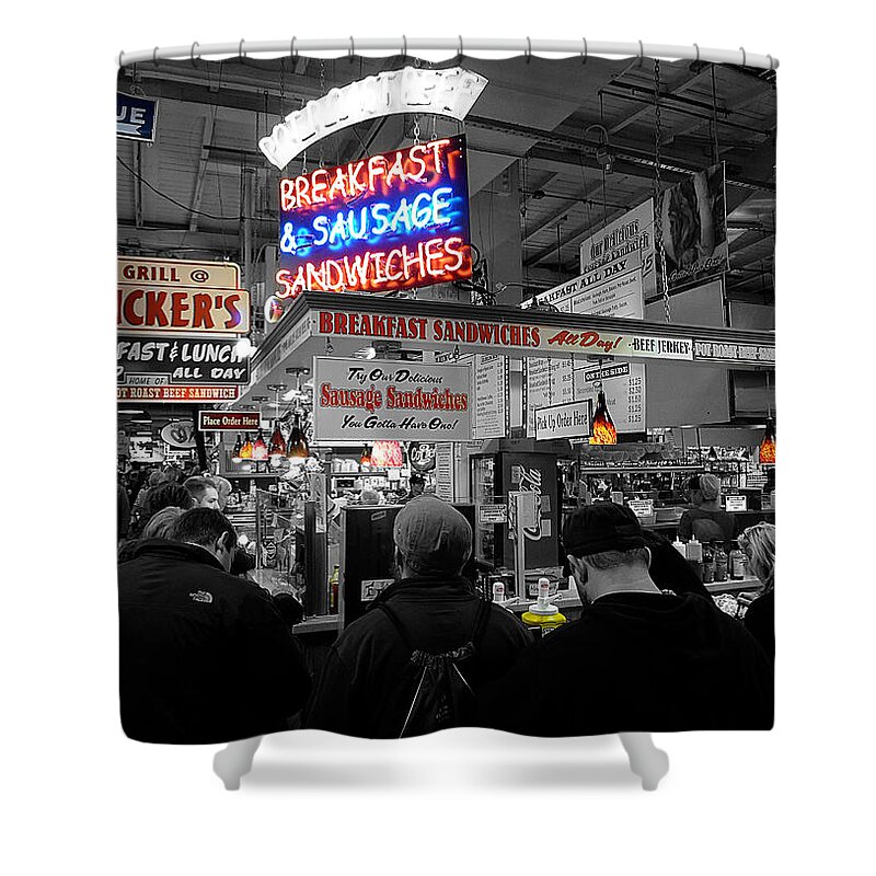 Philadelphia Shower Curtain featuring the photograph Philadelphia - Breakfast at Smucker's by Richard Reeve