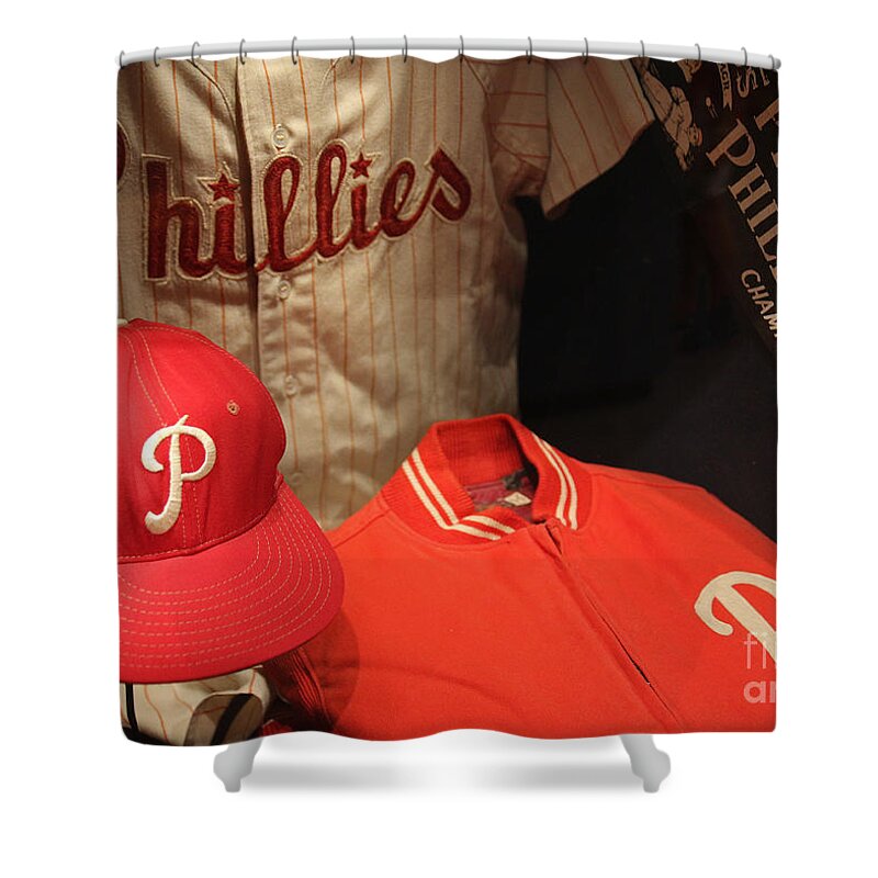 Philadelphia Shower Curtain featuring the photograph Philadelphia Phillies by David Rucker