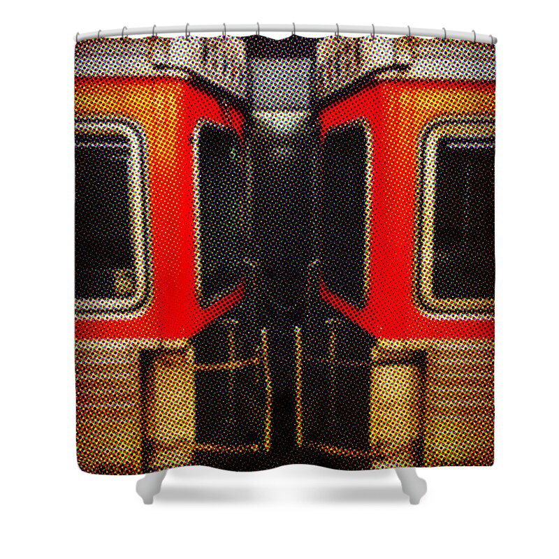 Philadelphia Shower Curtain featuring the photograph Philadelphia - Subway in Newsprint by Richard Reeve