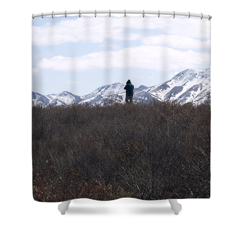 Denali National Park Shower Curtain featuring the photograph Photographing Nature  by Tara Lynn