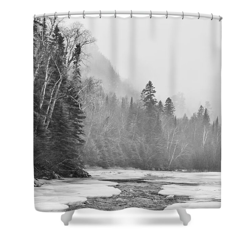 Autumn Shower Curtain featuring the photograph Pigeon River by Jakub Sisak