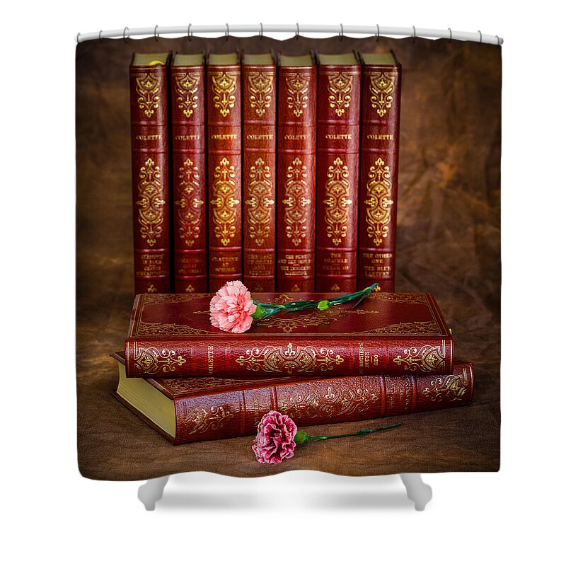 Books Shower Curtain featuring the photograph Pink Peonies 2 by Mark Llewellyn