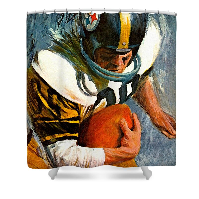 Pittsburgh Steelers 1966 Vintage Print Shower Curtain by Big 88 Artworks -  Pixels Merch