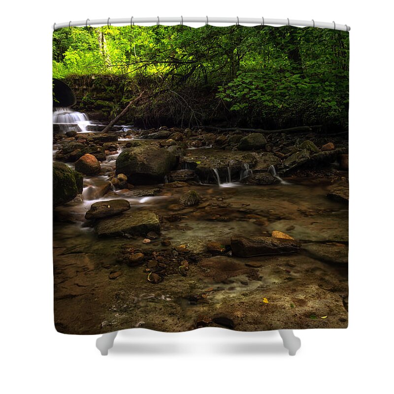 Office Decor Shower Curtain featuring the photograph Pixley Falls State Park by Mark Papke
