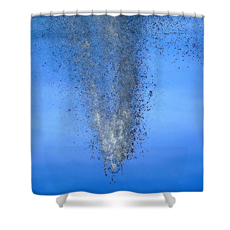 Water Shower Curtain featuring the photograph Plunge by Viviana Nadowski