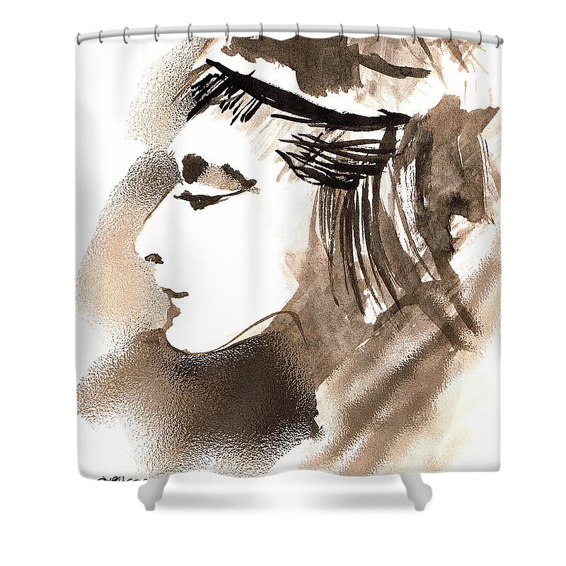 Poise Shower Curtain featuring the digital art Poise by Seth Weaver