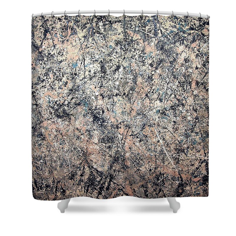 Number 1 Shower Curtain featuring the photograph Pollock's Number 1 -- 1950 -- Lavender Mist by Cora Wandel