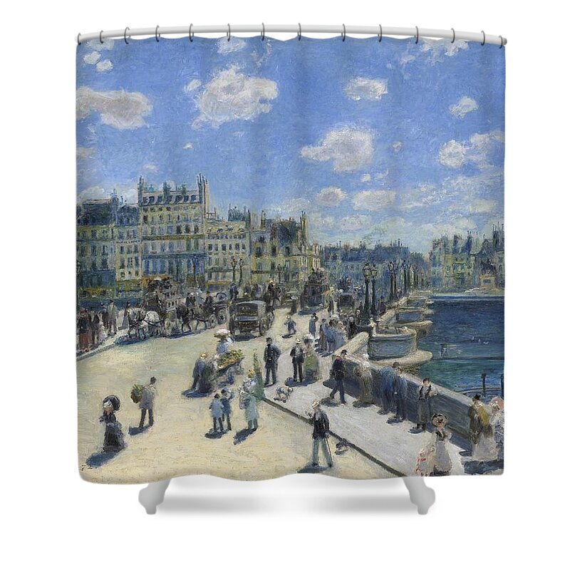 Auguste Renoir Shower Curtain featuring the painting Pont Neuf by Auguste Renoir