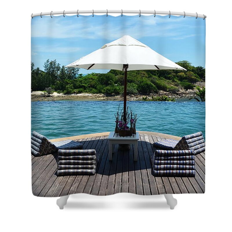 Michelle Meenawong Shower Curtain featuring the photograph Pool by Michelle Meenawong