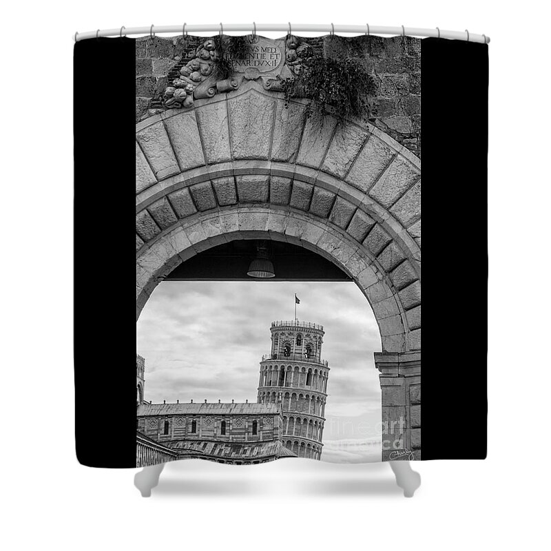 Pisa Shower Curtain featuring the photograph Porta di Pisa by Prints of Italy
