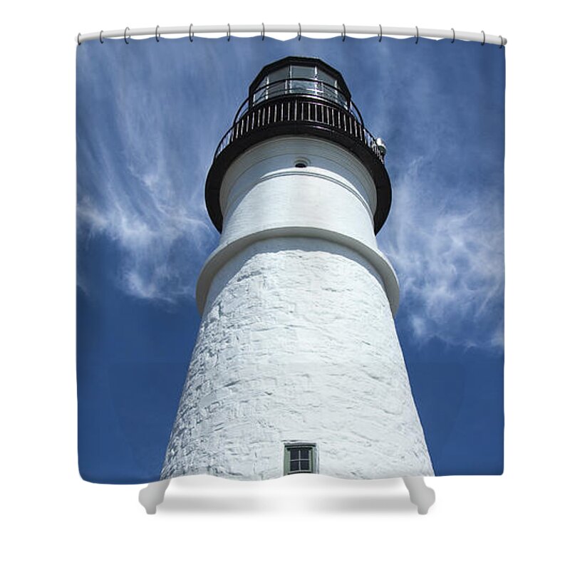 Portland Head Light Shower Curtain featuring the photograph Portland Head Light by Mike McGlothlen