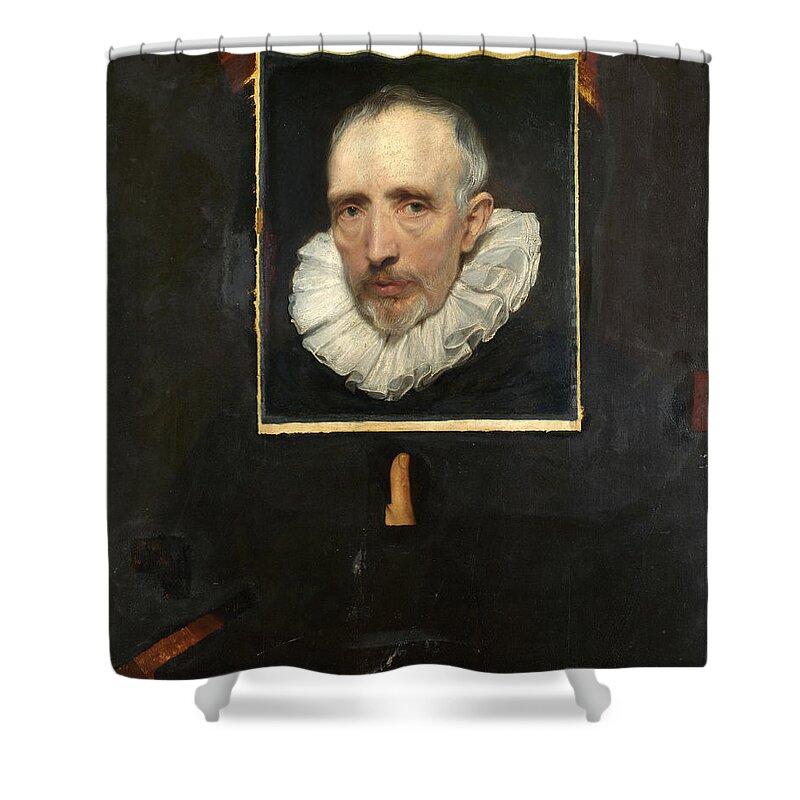 Anthony Van Dyck Shower Curtain featuring the painting Portrait of Cornelis van der Geest by Anthony van Dyck