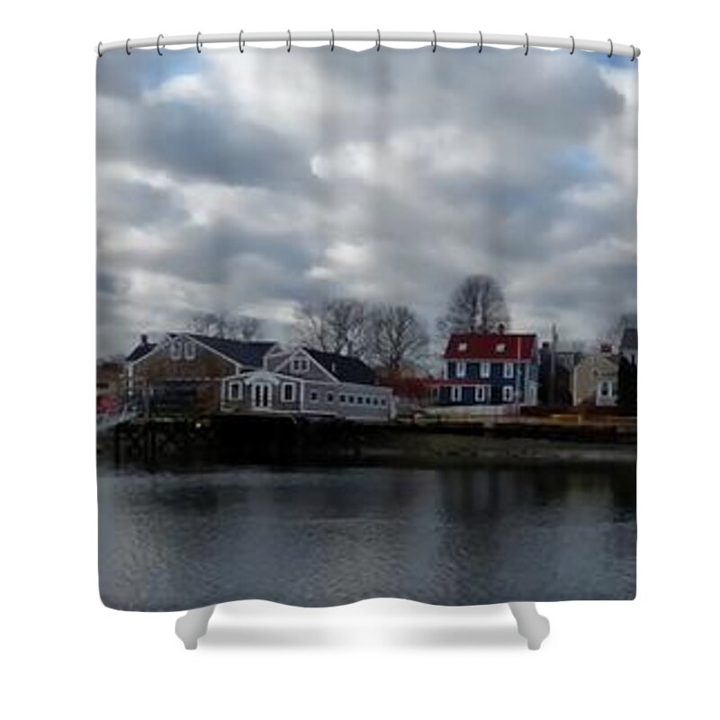 Marcia Lee Jones Shower Curtain featuring the photograph Portsmouth Bay by Marcia Lee Jones