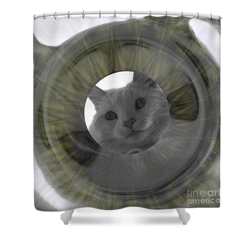 Pretty Sure This Is Mine Shower Curtain featuring the digital art Pretty Sure This Is Mine by Elizabeth McTaggart